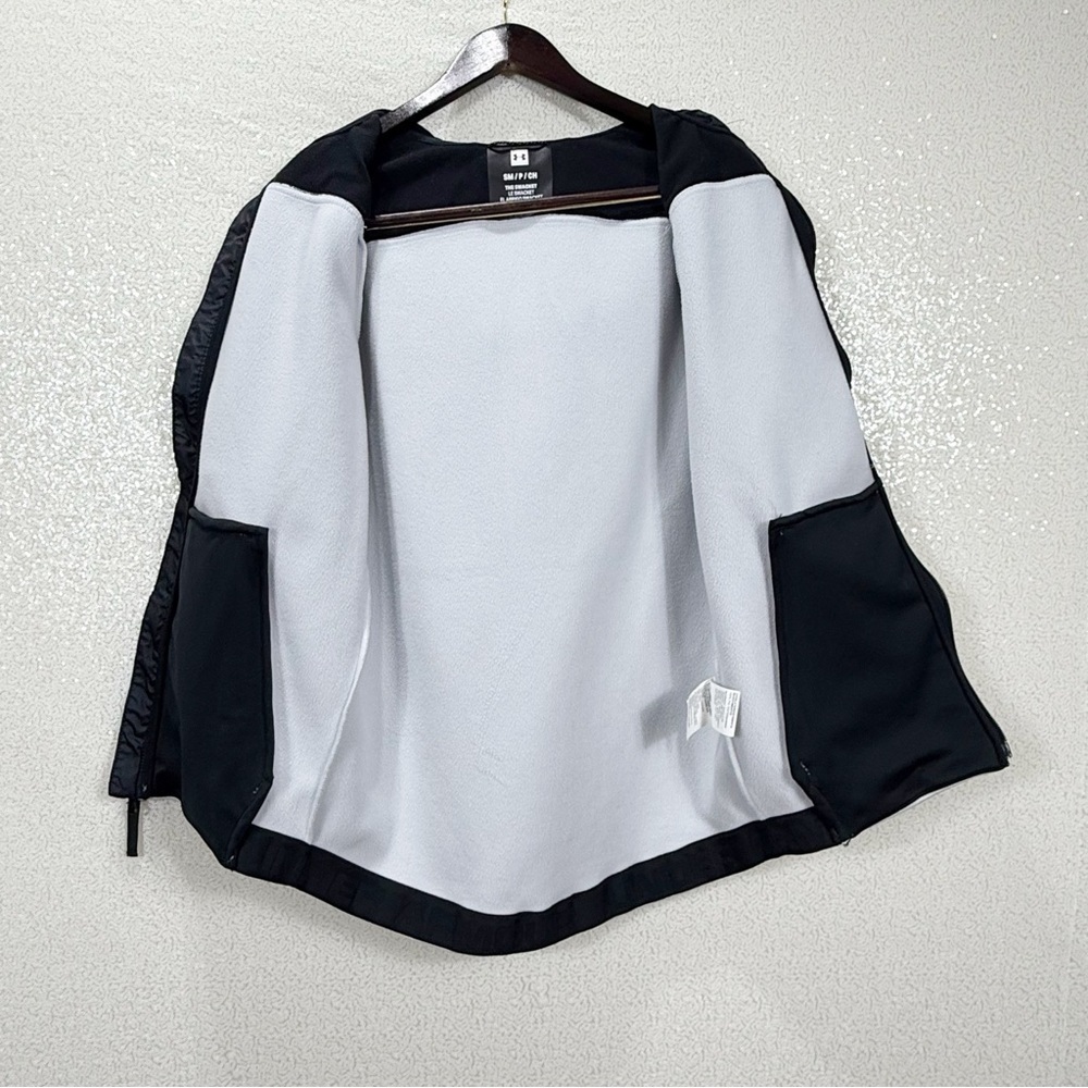 Under Armour The Swacket Hooded Full-Zip Jacket Small Gray Black - Picture 4 of 16
